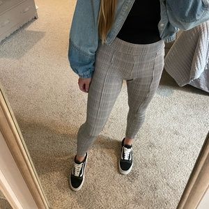 Plaid Structured Leggings/Pants